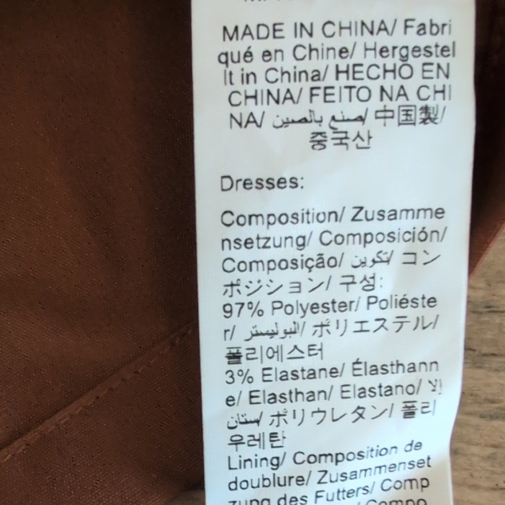 SHEIN Girls Brown Cropped Button Shirt 9-12MOS        AB139 - Picture 5 of 5